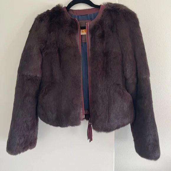 Hugo Boss real rabbit fur winter jacket, size S